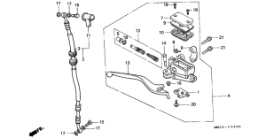 CMX450 Передний главный тормозной цилиндр