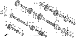 VFR750F Трансмиссия