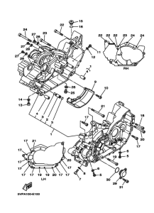 XV1700A XV17AV Картер двигателя