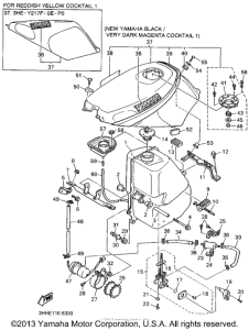 FZR600RGC Топливный бак