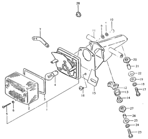 TS125 Задний комбинированный сигнал