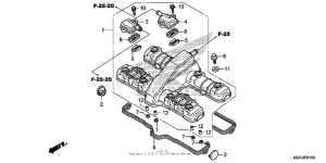 CB1100 (ABS) Крышка головки цилиндров