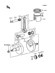 KX60 Crankshaft / piston