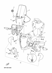 XT660Z (ABS) Cowling comp
