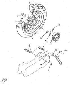 CW50RSX Переднее колесо