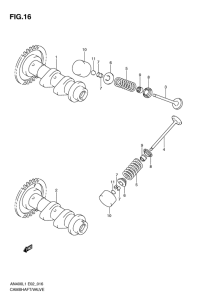 AN400 Распред вал / клапана