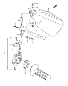 RMX250 Right knuckle cover
