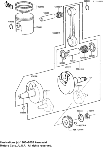 KDX175 Crankshaft / piston