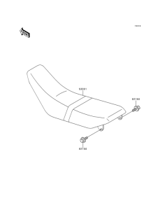 KDX125 Сиденье