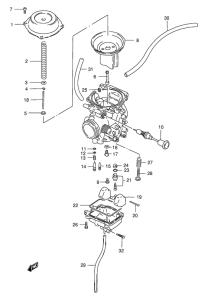 DR200 Carburetor assy