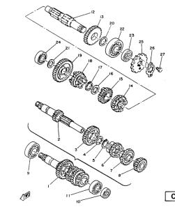 SR125SP Трансмиссия
