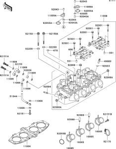 ZX600 Головка цилиндров