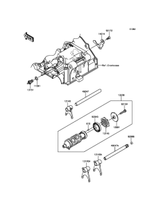 EX300 Валы и вилки переключения передач