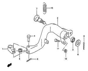 RM250 Передний суппорт