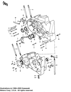 KE175 Картер двигателя