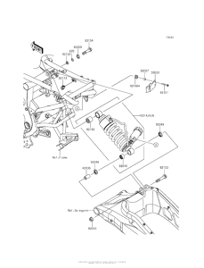 KLE650 Подвеска  /  амортизатор
