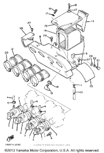 XJ650J Впускная система