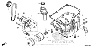 CBR500R (ABS) Oil Pan + Oil Pump
