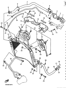 YZF750R Radiator. hose