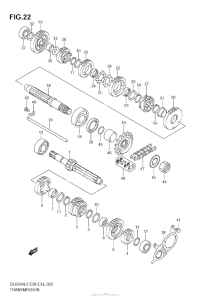 DL650 (ABS) Трансмиссия