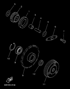 YP125E YP125R Стартер