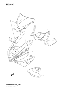 GS500 Cowling body