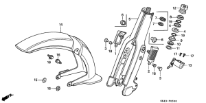 C50 Front fork / front fender