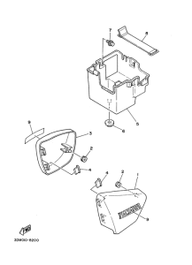XV125S Боковые обтекатели