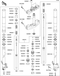 ZR1000 Передняя вилка