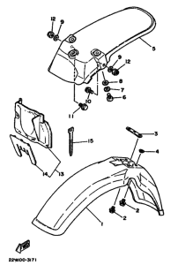 YZ80 YZ80W Крыло