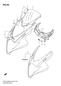 GSX-R1000 Cowling body
