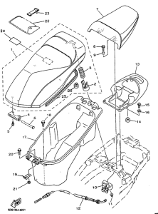 YP125R Сиденье
