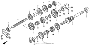 GL1500I Трансмиссия