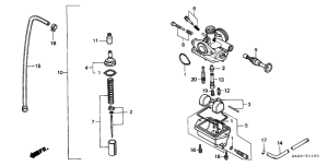 NSR75 Carburetor assy