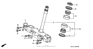 XR400R Траверса нижняя