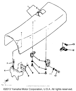 XT125J Сиденье