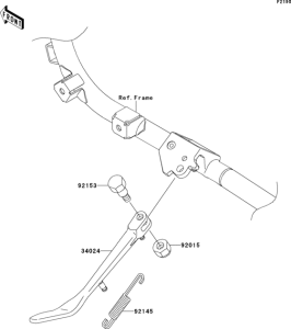 VN1700 Подножка
