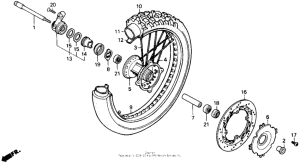 NX250 Переднее колесо