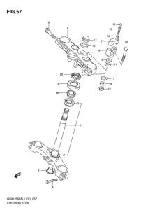 GSX1250 (ABS) Траверса нижняя