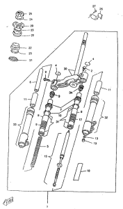CW50RS Передняя вилка