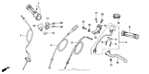 NSF100 Handle lever + switch + cable