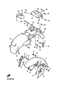 FZR1000 FZR1000G Крыло