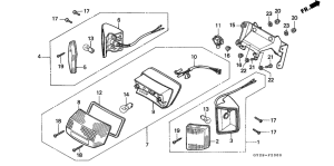 SA75 Taillight unit ass`y