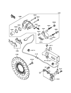EX300 Задний тормоз