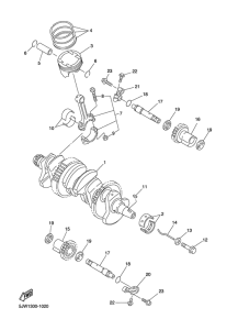 FJR1300 Crankshaft & piston