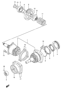 VS600 Secondary drive gear