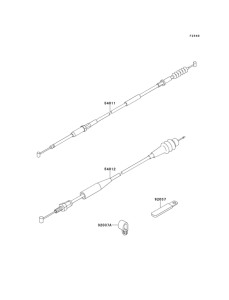 KX125 Тросы управления