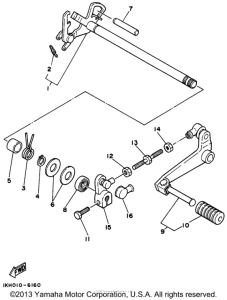 XT225H Переключение скоростей