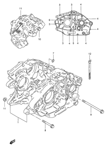 GN250 Картер двигателя