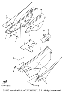 XT600EEC Боковые обтекатели